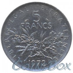 Франция 5 франков 1972