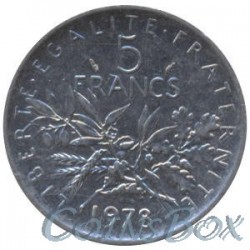 Франция 5 франков 1978