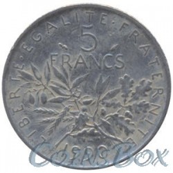 Франция 5 франков 1990