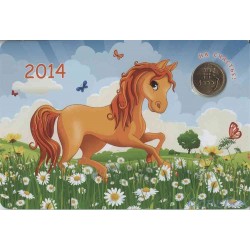 Календарь Жетон Лошадь 2014 год СПМД Вариант 2. Большой