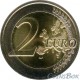 Латвия. 2 евро. 2015 год. Черный Аист