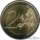 Portugal 2 euro. 2015. 30 years of the EU flag.