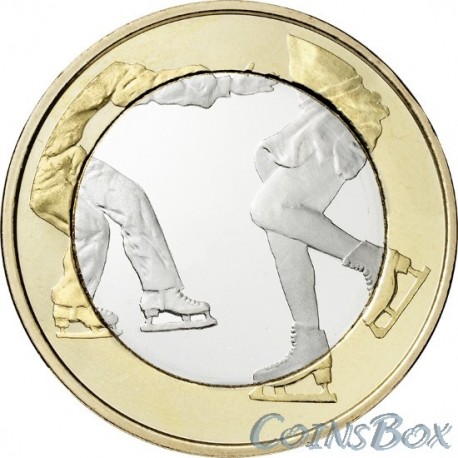Финляндия 5 евро 2015 Фигурное катание