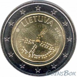 Lithuania. 2 euros. 2016. Baltic culture