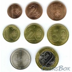 Belarus. Set 1 penny coin - 2 rubles 2009