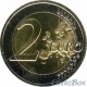Латвия. 2 евро. 2016 год. Корова