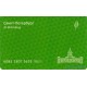 Plantain travel cards. City map. Green.