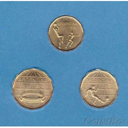 Набор монет Аргентины. Чемпионат Мира по футболу 1978 г