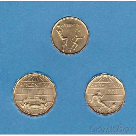 Набор монет Аргентины. Чемпионат Мира по футболу 1978 г