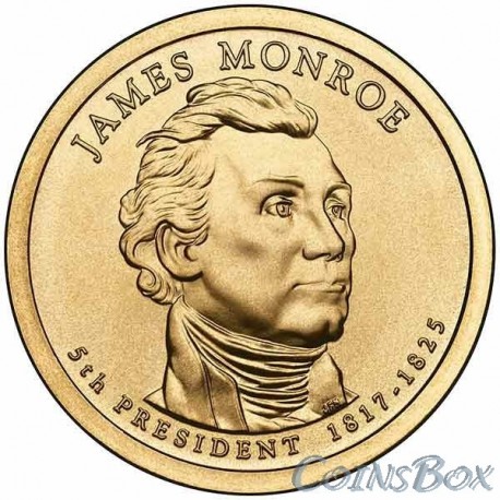 1 Доллар. 5-й президент США. Джеймс Монро.