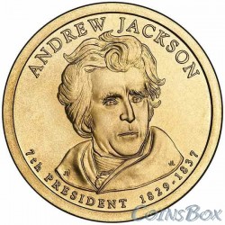 1 dollar. 7 th US president. Andrew Jackson.