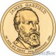 1 Доллар. 20-й президент США. Джеймс Гарфилд. 2011