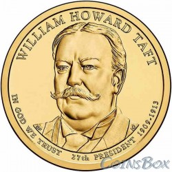1 Доллар. 27-й президент США. Уильям Говард Тафт. 2013