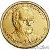 1 dollar. 32nd US President. Franklin Roosevelt. 2014