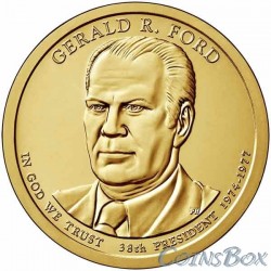 1 Доллар. 38-й президент США. Джеральд Форд. 2016