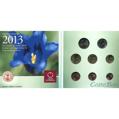 Austria 2013 set of euro coins