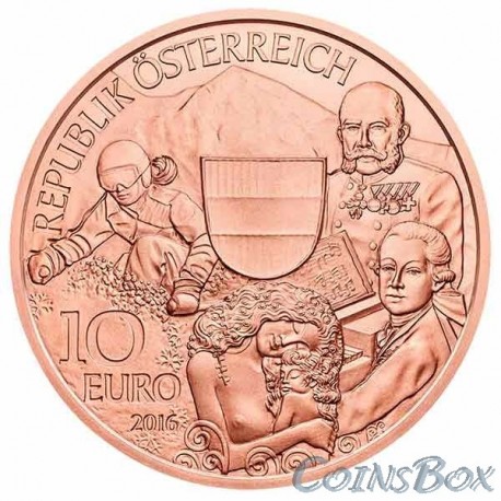Австрия 10 евро 2016 год Австрия