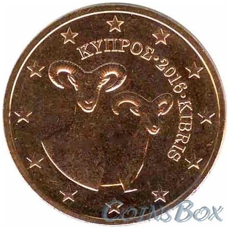 Кипр 2 цента 2016 год