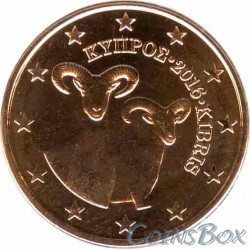 Кипр ,5 центов 2016 год