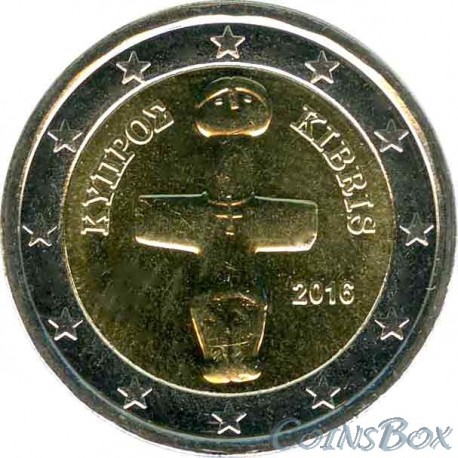 Кипр 2 евро 2016 год
