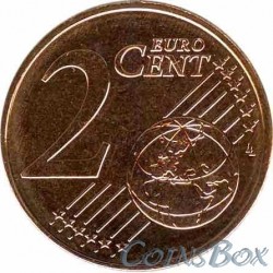 Кипр 2 цента 2012 год