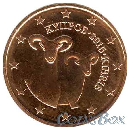 Кипр 2 цента 2015 год