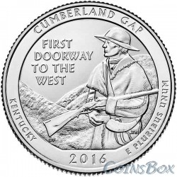 25 cents 2016 The 32nd Cumberland-Gap National Historic Park