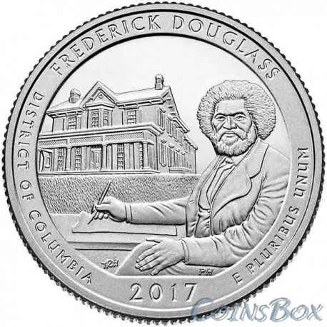 25 cents 2017 37th National Historic Site of Frederick Douglas