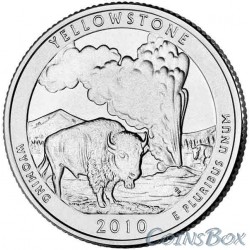 25 центов 2010 2-й Национальный парк Йеллоустон