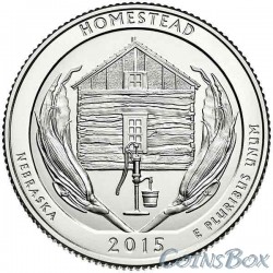 25 cents 2015 The 26th Homestead National Monument