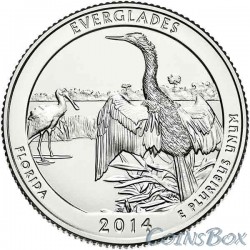 25 центов 2014 25-й Национальный парк Эверглейдс