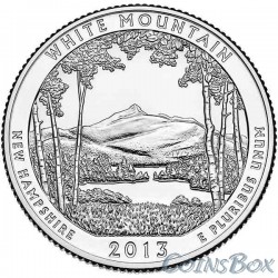 25 центов 2013 16-й Национальный лес Белые горы