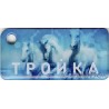 Card triple keychain Troika barcode