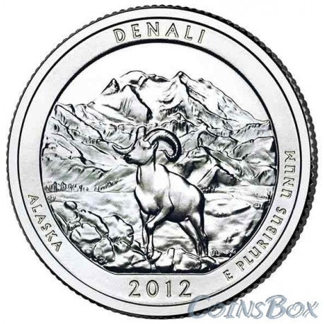 25 cents 2012 The 15th National Park of Denali