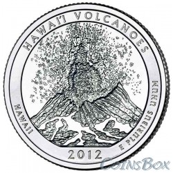25 центов 2012 14-й Национальный Гавайский вулканический парк