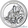 25 cents 2012 The 13th National Park of Acadia