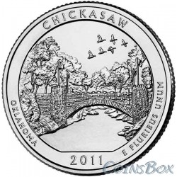 25 cents 2011 The 10th National Recreation Area of ​​Chickasaw