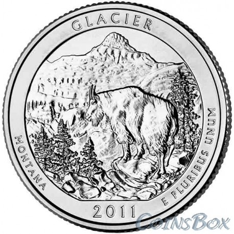 25 cents 2011 7th Glacier National Park