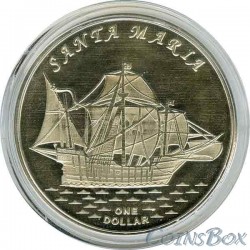 Gilbert Islands 1 dollar 2016 Ship Santa Maria