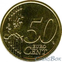 Латвия 50 центов 2014 год