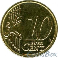 Кипр 10 центов 2014 год
