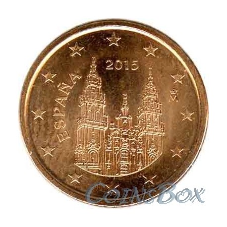 Spain 1 cent 2015 year