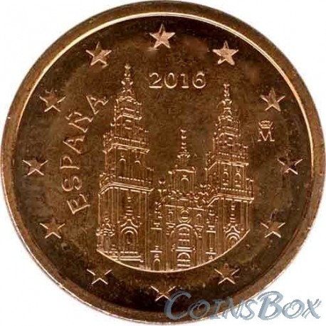 Spain 5 cents 2016 year