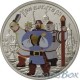 A set of 25 rubles 2017. Winnie the Pooh, Three heroes. colored. Blister