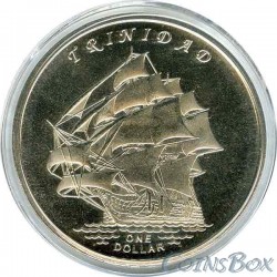 Острова Гилберта 1 доллар 2014 Корабль Тринидад