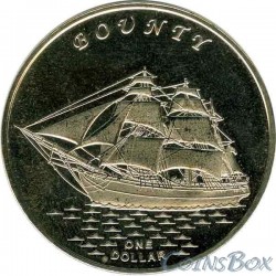 Острова Гилберта 1 доллар 2015 Корабль Баунти