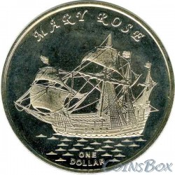Gilbert Islands 1 dollar 2015 The ship Mary Rose