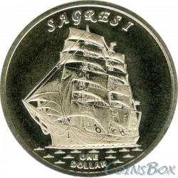 Gilbert Islands 1 dollar 2017 The ship Sagres