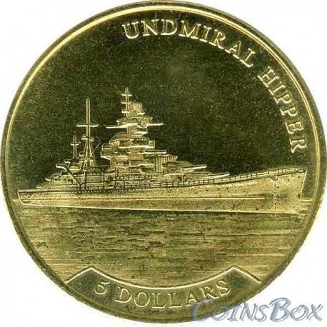 Науру 5 долларов 2017 Адмирал Хиппер