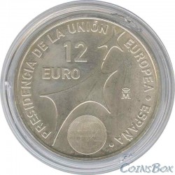 Spain 12 euros 2002 EU Presidency